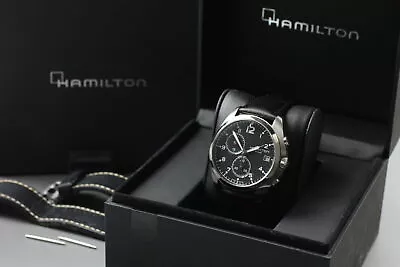 [N MINT W/Box] Hamilton Khaki Pilot H765120 Black Quartz Men's Watch From JAPAN. • £264.55