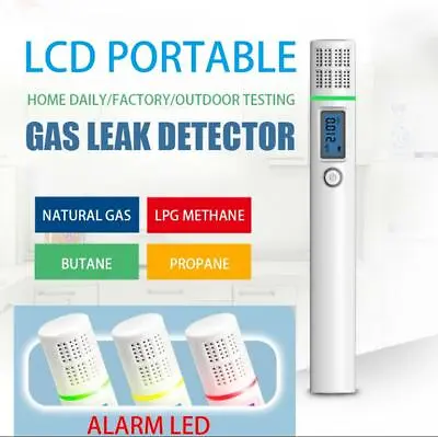 Portable Gas Leak Detector Propane Butane Methane Natural Gas Safe Alarm Sensor • $17.97