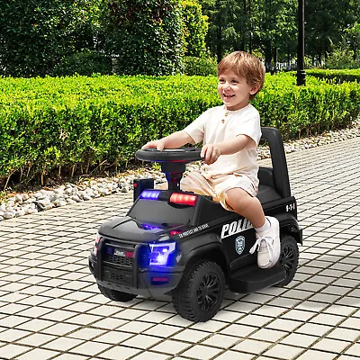 $79.59 • Buy Kids Ride On Police Car 6V Battery Powered Electric Toy Vehicle W/Real Megaphone