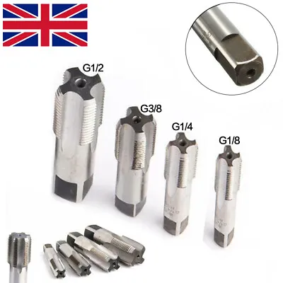 UK G1/8 1/4 3/8 1/2 3/4 HSS Taper Pipe Tap BSP Metal Screw Thread Cutting Tool • £5.88