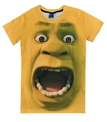 Shrek T-Shirt Costume Vest Tank Top Cosplay All Over Print Funny Licensed • £10.99