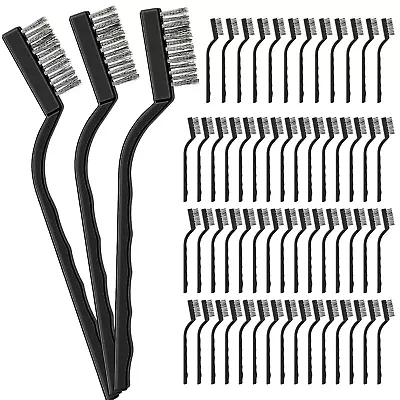 60 Pcs Mini Wire Brush Stainless Steel Brush Small Metal Brush For Cleaning • $31.92