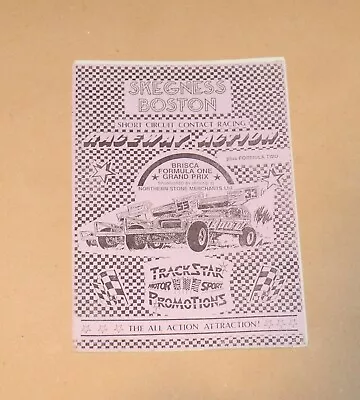 1989 Skegness/Boston Brisca F1 & F2 Stock Car Programme 24 September • £1.35