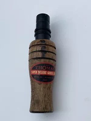 THOMAS Goose Call Wooden Super Deluxe #149 D Handmade In Texas Vintage WORKS • $45