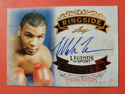 Mike Tyson CERTIFIED AUTHENTIC AUTOGRAPH AUTO CARD 2015 RINGSIDE BOXING HEROES • $199.95