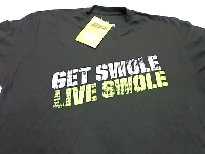 Muscle Pharm MP Black  T Shirt 'Get Swole Live Swole'  Small  NEW With DEFECT • $12.99