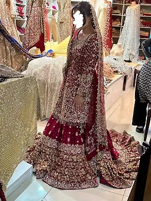 Bridal Lengha Dress Asian Indian Pakistani • £1000