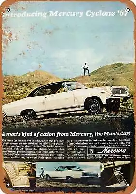 Metal Sign - 1967 Mercury Cyclone GT - Vintage Look Reproduction • $25.46