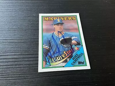 Mike Campbell Seattle Mariners Autographed 1988 Topps Baseball Card #246 • $4