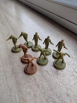 £8.50 • Buy Nine Zombie Plastic Miniatures For Flying Frog Last Night On Earth Zombie Board