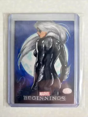 Black Cat - Marvel AP Sketch Card - 2012 Marvel Beginnings By Lawrence Reynolds • $186.77