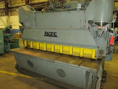 3/8  X 8' PACIFIC Mdl# 375S8ARL HYDRAULIC POWER SQUARING SHEAR (102335) • $21500