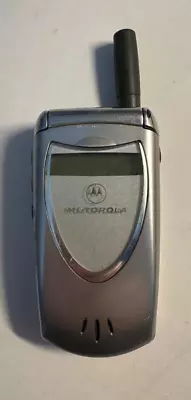 Vintage Motorola V60T Silver Cingular Flip Phone Untested  Estate Drawer Find • $24