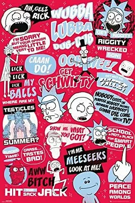 RICK AND MORTY - QUOTES POSTER - 24x36 - UFO 3191 • $10.95