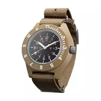 MARATHON 41mm Desert Tan Pilot's Navigator High-Impact Composite Fibreshell Quar • $378