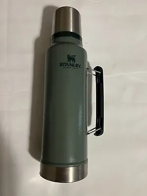 Vintage Aladdin Stanley Green Thermos 1 Quart Keeps Coffee Or Soup Hot #A-944DH • $12.99