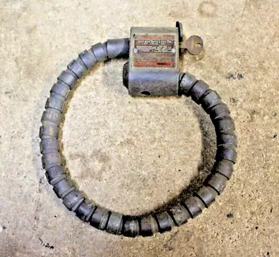 Spare Tire Vintage Cable Lock For Cars Motorcycles Bicycles 1910's 1920's 30's • $125