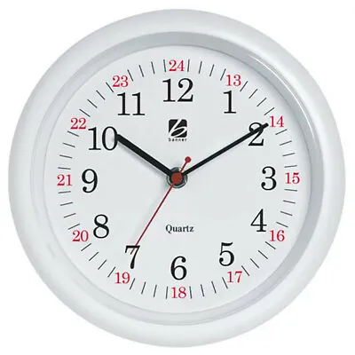 Banner 24 Hour Wall Clock 225mm • £7.95