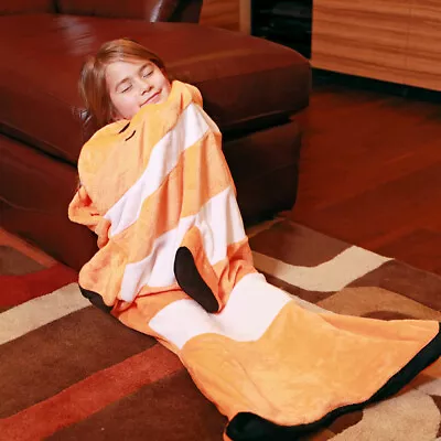 Mermaid Tail Blanket Gold Fish Sleeping Bags Teenage Girl Birthday Clownfish • $16.99