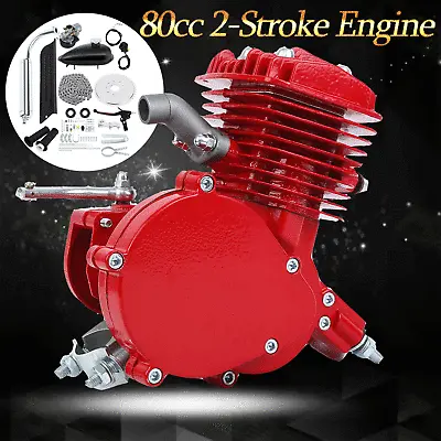 $117.99 • Buy 80cc 2 Stroke Cycle Engine Motor Kit Motorized Bike Petrol Gas Bicycle New