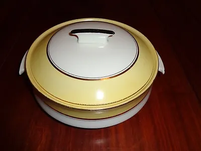 Palissy Art Deco Style Lidded Tureen Yellow White Gold Trim Circa 1940's • £15.99