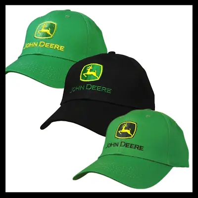 John Deere Unisex Logo NRLAD Cap Hat Hook & Loop Fastener Adjustable One Size • $24.95