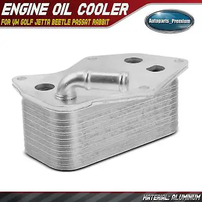 Engine Oil Cooler For Volkswagen Golf 10-14 Jetta Beetle Passat Rabbit 2.0L 2.5L • $28.49