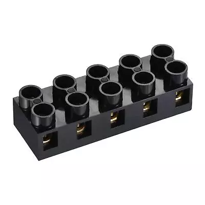 2pcs Terminal Block 500V 20A Dual Row 5 Positions Screw Electric Barrier Strip • $14.87