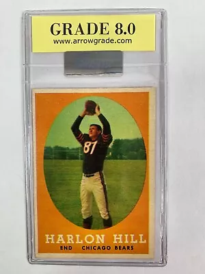 1958 Topps #80 Harlon Hill Chicago Bears Graded 8.0 • $9.95