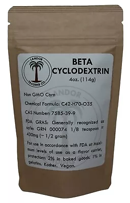 Beta Cyclodextrin Powder - 4 Ounces (114 Grams) • $23.99