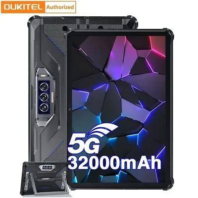 OUKITEL  Android13 RT7 Rugged Tablet 5G 32000mAh 24GB+256GB Waterproof Tablet PC • $599.88