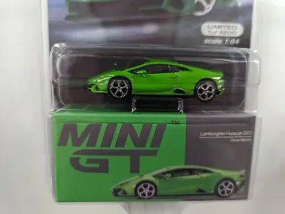 Lamborghini Huracan Evo   - 2022 Mini GT Mijo Exclusive - Green ( Verde Mantis) • $12