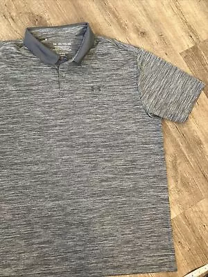 Under Armour Men's The Performance Polo Gray Golf Shirt XXL • $19.99