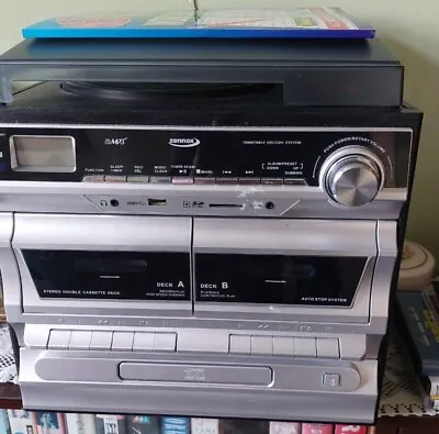 Zennox 6 In 1 Midi Hi-fi Stereo - Cassette Radio CD Record Player MP3 SD • £80