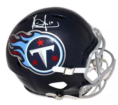 Vince Young Autographed Tennessee Titans F/S Helmet Beckett 40997 • $219.99