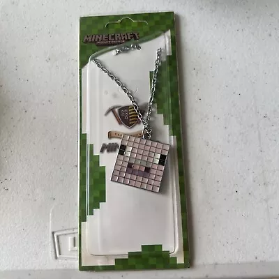 Minecraft Pocket Edition Necklaces Keychain Diamond Ore Pickaxe Pig Necklace • $4.99