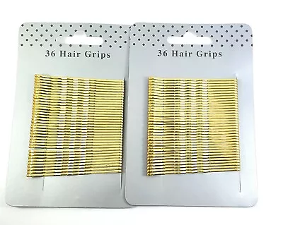 72 Gold Blonde Metal Kirby Style Hair Grips Clips • £3.10