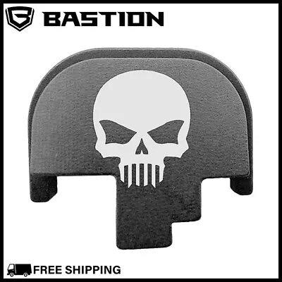 SMITH WESSON SLIDE BLACK PLATE COVER M&P 9/40 45A M2.0 Full Size Bastion Skull • $18.36