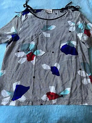 BOUTIQUE By JAEGER Beautiful 100% Silk Details Top/Blouse Size 14 • £30