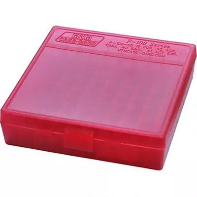 MTM Ammo Box Small Pistol 100 Round Red Fits 9mm P-100-9-29 • $25