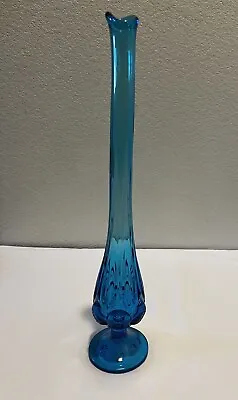 Kanawha Moon And Stars  16” Tall Blue Vase • $70