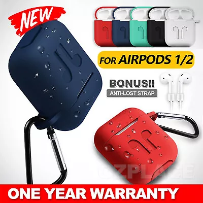 $5.95 • Buy Shockproof For Airpods 1/2 Case Cover Skin Anti Lost Strap Holder Airpod Case