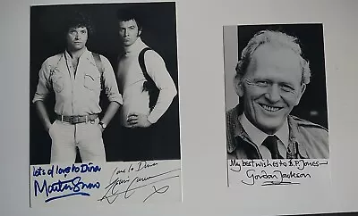 Lewis Collins Martin Shaw Gordon Jackson The Professionals Signed Photo.  • £179