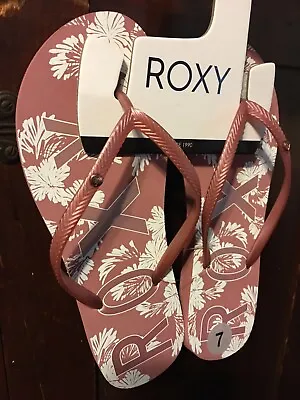 Roxy Women's Guppy Flip Flop Sandals Size 7 GINGER Thong NEW • $16.14