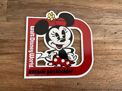 Walt Disney World Annual Passholder Minnie Mouse Car Magnet 2022 Authentic • $9