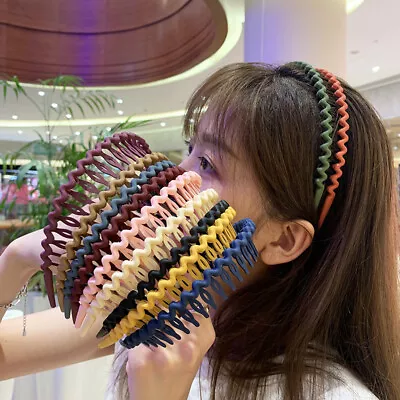 Toothed Headband Hair Band Alice Band Sports Sharks Tooth Zigzag Hair Accessory • £2.39