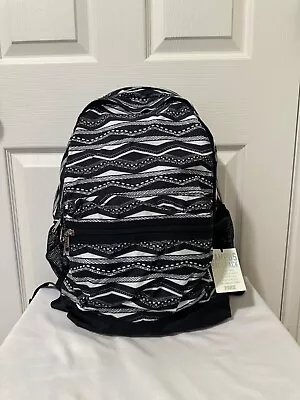 NWT Victoria Secret PINK Black Aztec Campus Backpack Laptop Book Bag • $48