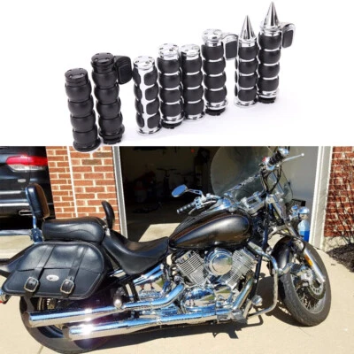 $35.17 • Buy 1  Handlebar Hand Grips For Yamaha V Star XVS 650 950 1100 1300 Custom Classic