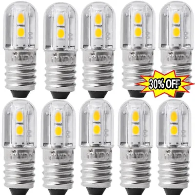 2/6/10X 6V/12V E10 COB LED Screw Base Torch Bulb Lamp White/ Warm✨✨ • £3.07