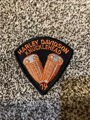 Harley Davidson Knucklehead Patch Motor Engine 80's Biker Vintage Original NOS  • $34.37